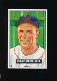 1951 Bowman Baseball Card #223 Johnny Vander Meer Cleveland Indians