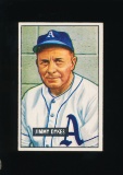 1951 Bowman Baseball Card #226 Jimmy Dykes Philadelphia Athletics