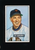 1951 Bowman Baseball Card #233 Hall of Famer Leo Durocher New York Giants