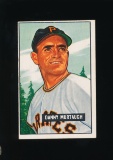 1951 Bowman Baseball Card #273 Danny Murtaugh Pittsburgh Pirates (Scarce High Number)