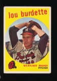 1959 Topps Baseball Card #440 Lou Burdette Milwaukee Braves