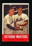 1963 Topps Baseball Card #43 Vetran Masters: Casey Stengal-Gene Woodling Ne
