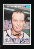 1967 Topps Baseball Card #166 Hall of Famer Ed Mathews Houston Astros