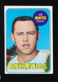 1969 Topps Baseball Card #235 Hall of Famer Jim Hunter Oakland Athletics
