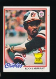 1978 Topps ROOKIE Baseball Card #36 Rookie Hall of Famer Eddie Murray Balti