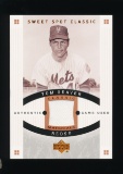2005 Upper Deck GAME WORN JERSEY Baseball Card #CM-TS Hall of Famer Tom Sea
