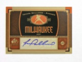 2012 Upper Deck AUTOGRAPHED Baseball Card #MIL6 Yovani Gallardo Milwaukee B