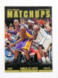 2013-2014 Panini NBA Hoops Matchups Basketball Card #1  Kobe Bryant-Lebron