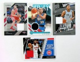 (4) Panini GAME WORN JERSEY Basketball Cards: Grant Hill-Rudy Gray-Andre Dr