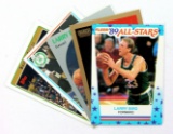 (5) Larry Bird Basketball Cards
