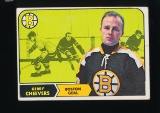 1968 Topps Hockey Card #1 Hall of Famer Jerry Cheevers Boston Bruins