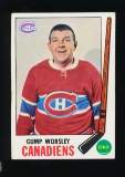 1969 Topps Hockey Card #1 Hall of Famer Gump Worsley Montreal Canadiens