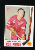 1969 Topps Hockey Card #64 Hall of Famer Alex Delvecchio Detroit Red Wings