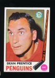 1969 Topps Hockey Card #115 Dean Prentice Pittsburgh Penguins