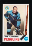 1969 Topps Hockey Card #119 Val Fonteyne Pittsburgh Penguins