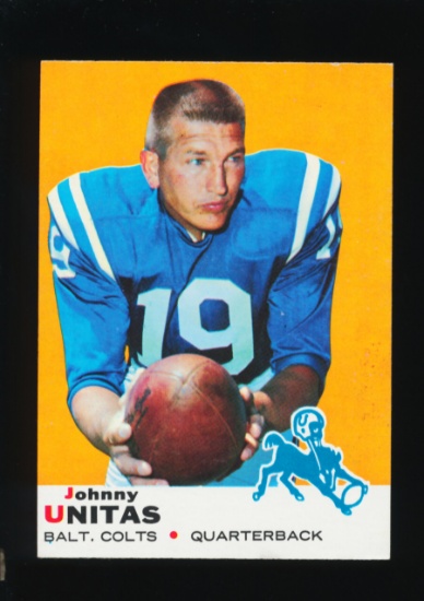 1969 Topps Football Card #25 Hall of Famer John Unitas Baltimore Colts