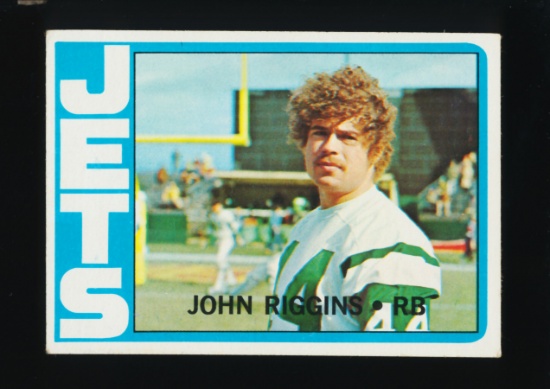 1972 Topps ROOKIE Football Card #13 Rookie hall of Famer John Riggins New Y