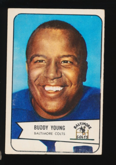 1954 Bowman Football Card #38 Buddy Young Baltimore Colts