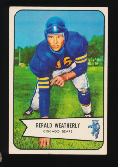 1954 Bowman Football Card #47 Gerald Weatherly Chicago Bears