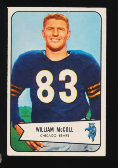 1954 Bowman Football Card #59 William McCall Chicago Bears