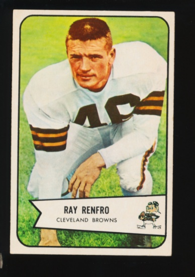 1954 Bowman Football Card #64 Ray Renfro Cleveland Browns