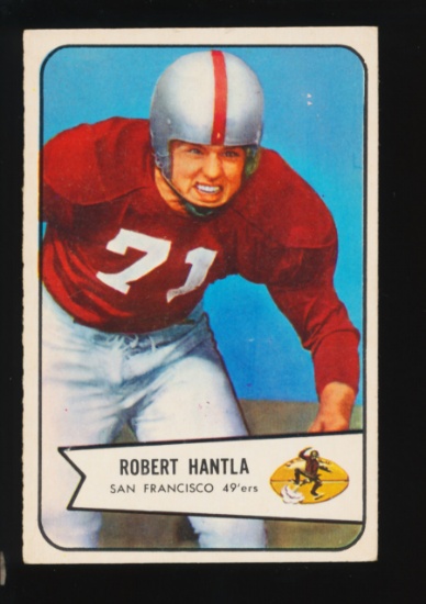 1954 Bowman Football Card #66 Bob Hantla San Francisco 49ers