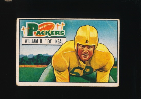 1951 Bowman Football Card #18 William H "Ed" Neal Green Bay Packers