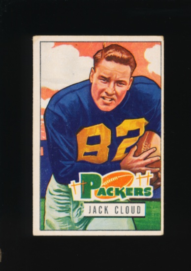 1951 Bowman Football Card #124 Jack Cloud Green Bay Packers