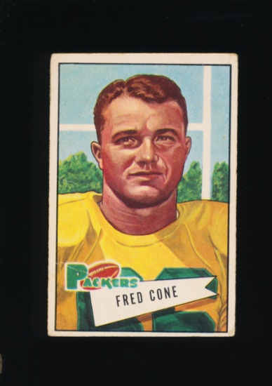 1952 Bowman Small Football Card #33 Fred Cone Green Bay Packers. (Small Cre