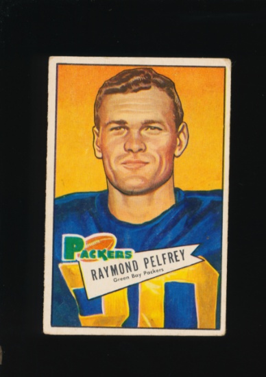 1952 Bowman Small Football Card #106 Raymnd Pelfrey Green Bay Packers