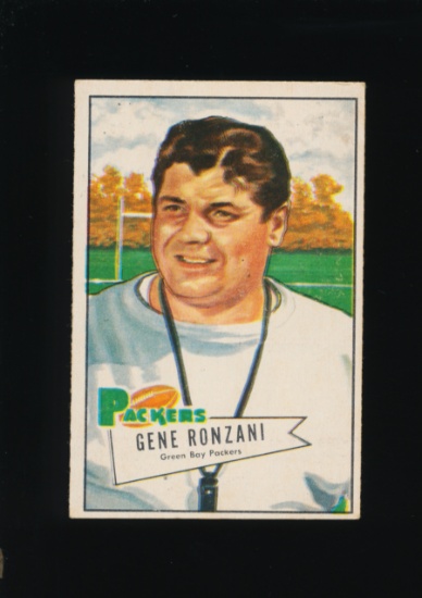 1952 Bowman Small Football Card #135 Gene Ronzani Green Bay Packers. (Coach