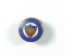 1920 Enameled RWB Brass Pin from:  the (AMERICAN DEFENSE SOCIETY).  SIZE: