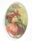 1973 Celluloid Coca-Cola Pocket Mirror: Lady in Red 