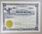 1922 Balanced Valve Motor Company Certificate for 3424 one dollar shares.