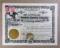 1915 Cambria Canning Company of Wisconsin IssuedStock Certificate #47 for 1