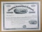 1880 Chicago Lake Geneva & Pacific Railway Co.  Unissued Stock Certificate