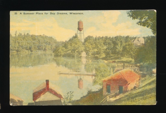1920 FISHING ON THE SOO LINE:  A Summer Place for Day Dreams, Wisconsin.  S