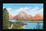 1947 Mt. Moran from Signal Mountain in Beautiful Wyoming.  SIZE:  Standard;