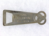 1940s Silvered Bottle Opener for:  DRINK / BALLANTINE / ALE  BEER / PURITY
