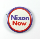 1970s Presidential Tin Litho Pin Back. SIZE:  1 1/8