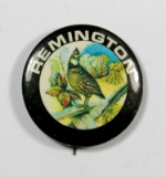 1910 Celluloid Pin Back Button:  REMINGTON (Shot Gun Ammunition) with:  Han