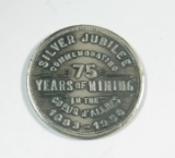 1958 Antiqued Silver Medal from:  WORLD?S SILVER MINING CAPITAL / WALLACE.
