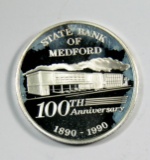 1990 .999 Silver One Ounce Round Struck to Commemorate the 100th Anniversar