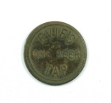 1930s (Milwaukee, WI) looks Bronze but likely Toned Brass Uniface Trade Tok