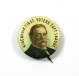 1910 Celluloid Presidential Political Wisconsin Wisc. Wis. WI Pinback for: