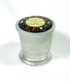 1920 Celluloid Mirror Top Aluminum Advertising Drinking Cup from:  Complime