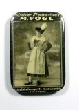 1912 German Advertising Mirror:  Munchner (Munich) Trachtenhaus  / M. VOGL