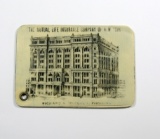 1890 Celluloid Advertising Memo Pad for:  THE MUTUAL LIFE INSURANCE COMPANY