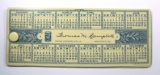 1919 Celluloid Top Advertising Pen-Wipe Blotter for:  Thomas M. Campbell  /