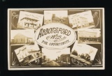ABBOTSFORD:  1910 RPPC (Wisconsin Central RR) - ABBOTSFORD WIS. FOR OPPORTU